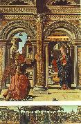COSSA, Francesco del Annunciation and Nativity (Altarpiece of Observation) df oil painting reproduction